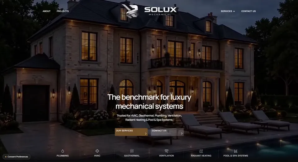 Solux Mechanical desktop site, video poster