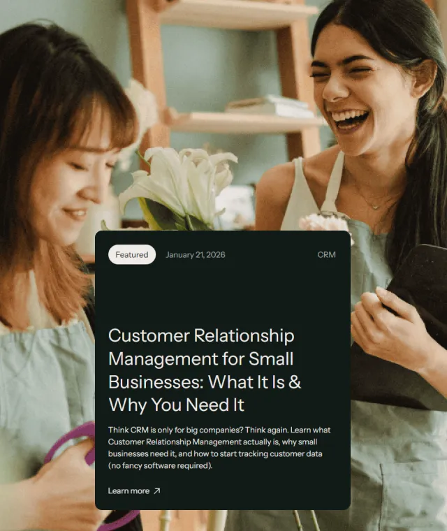 Lima Juliet blog card: Customer Relationship Management for Small Businesses