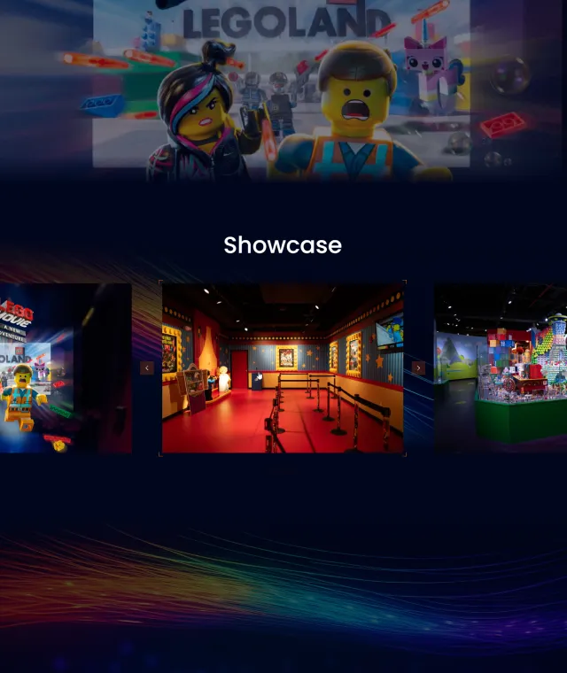 Decibel Studios showcase on mobile: LEGOLAND installations