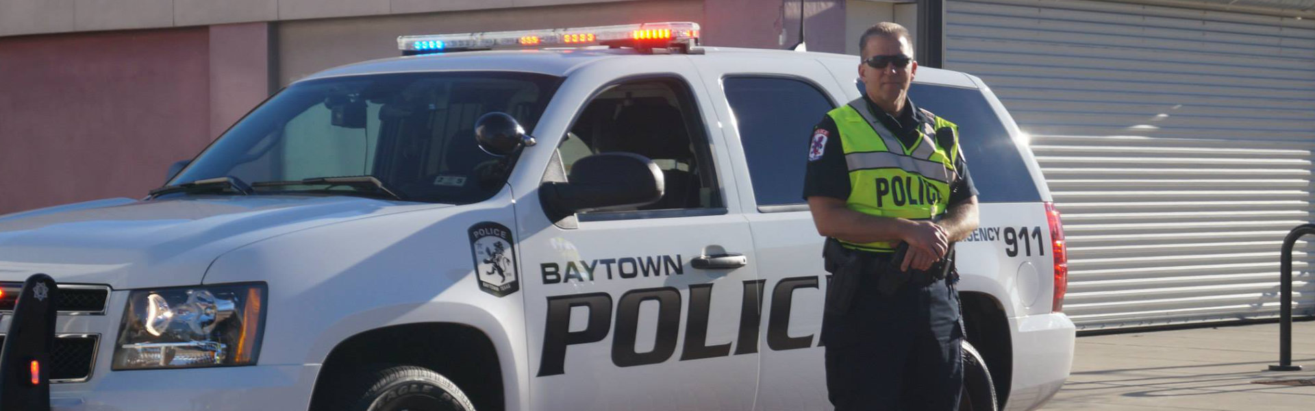 Baytown MPA hero slide: Protect and Serve