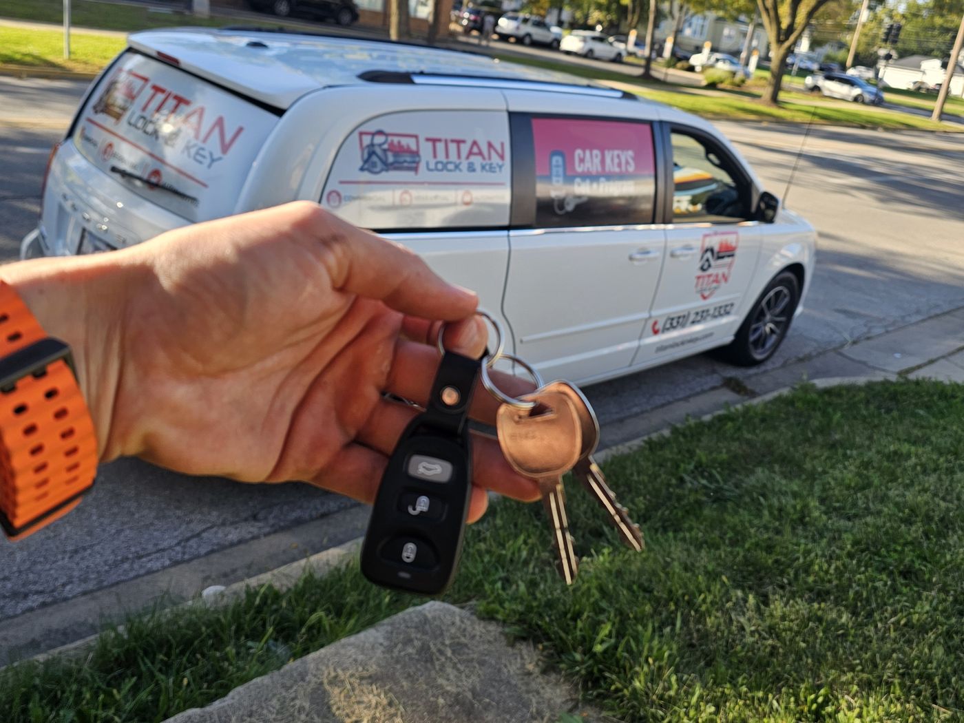 Titan Lock & Key mobile locksmith van serving Wheaton, IL