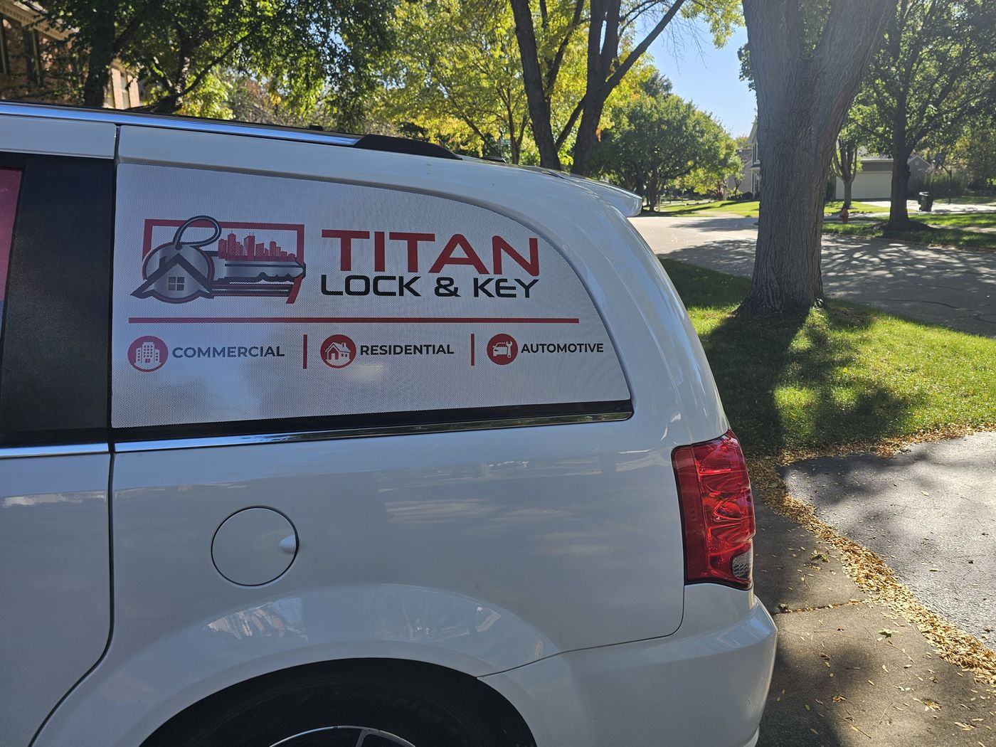 Titan Lock & Key mobile locksmith van serving Montgomery, IL