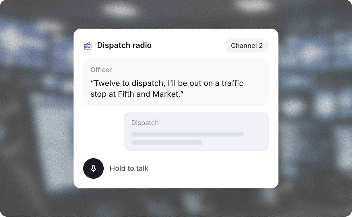 Dispatch radio traffic during a call