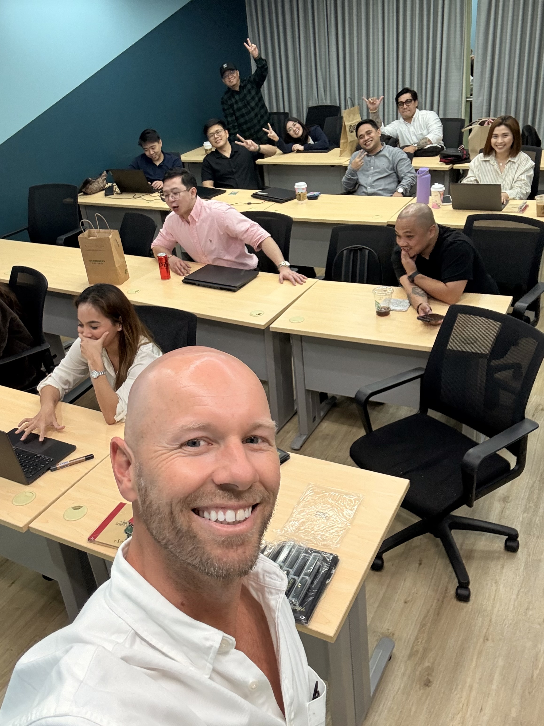 Scott Andrews with the Trexo Philippines team