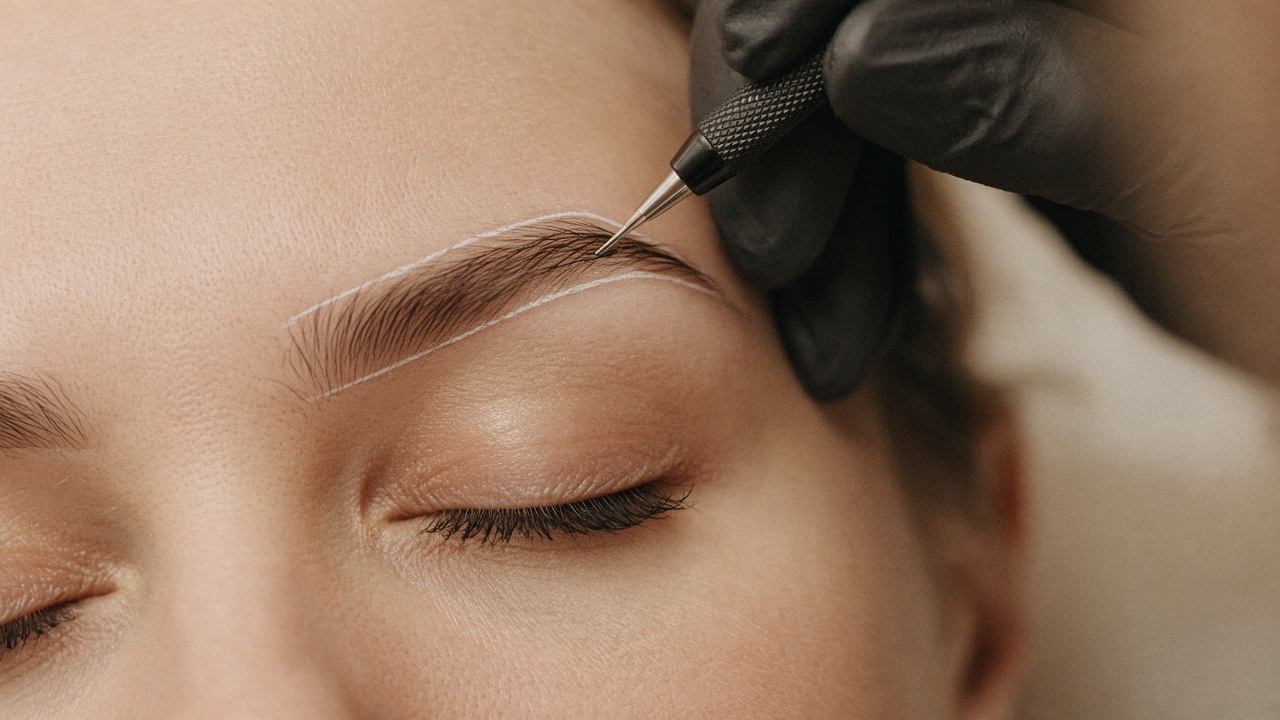 Microblading av ögonbryn på PMU Klinik i Nyköping