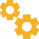 Two cog wheels