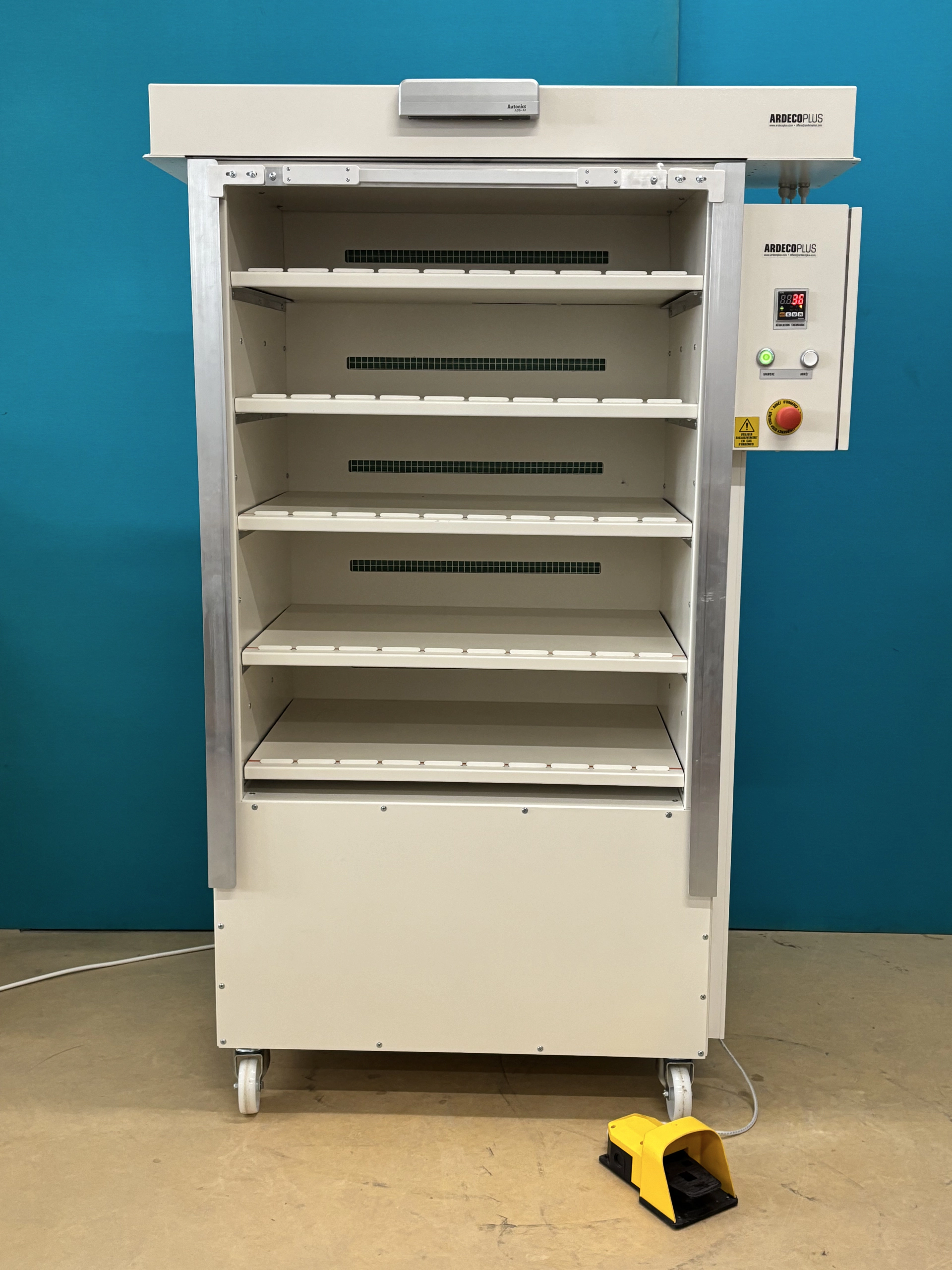 Cabine de séchage ADP 900 avec rideau transparent