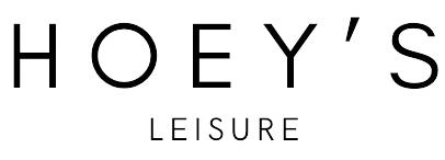 Text logo displaying 'HOEY'S LEISURE' in uppercase black letters with 'HOEY'S' in a larger font above 'LEISURE'.