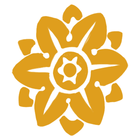 Stone flower variation 1 iconography for the Design Museum of Chicago banner project 