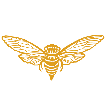 Cicada iconography for the Design Museum of Chicago banner project 