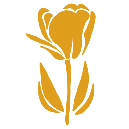 Tulip iconography for the Design Museum of Chicago banner project 