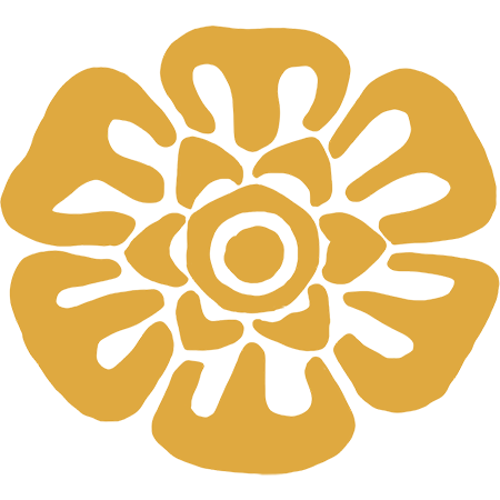 Stone flower variation 2 iconography for the Design Museum of Chicago banner project 