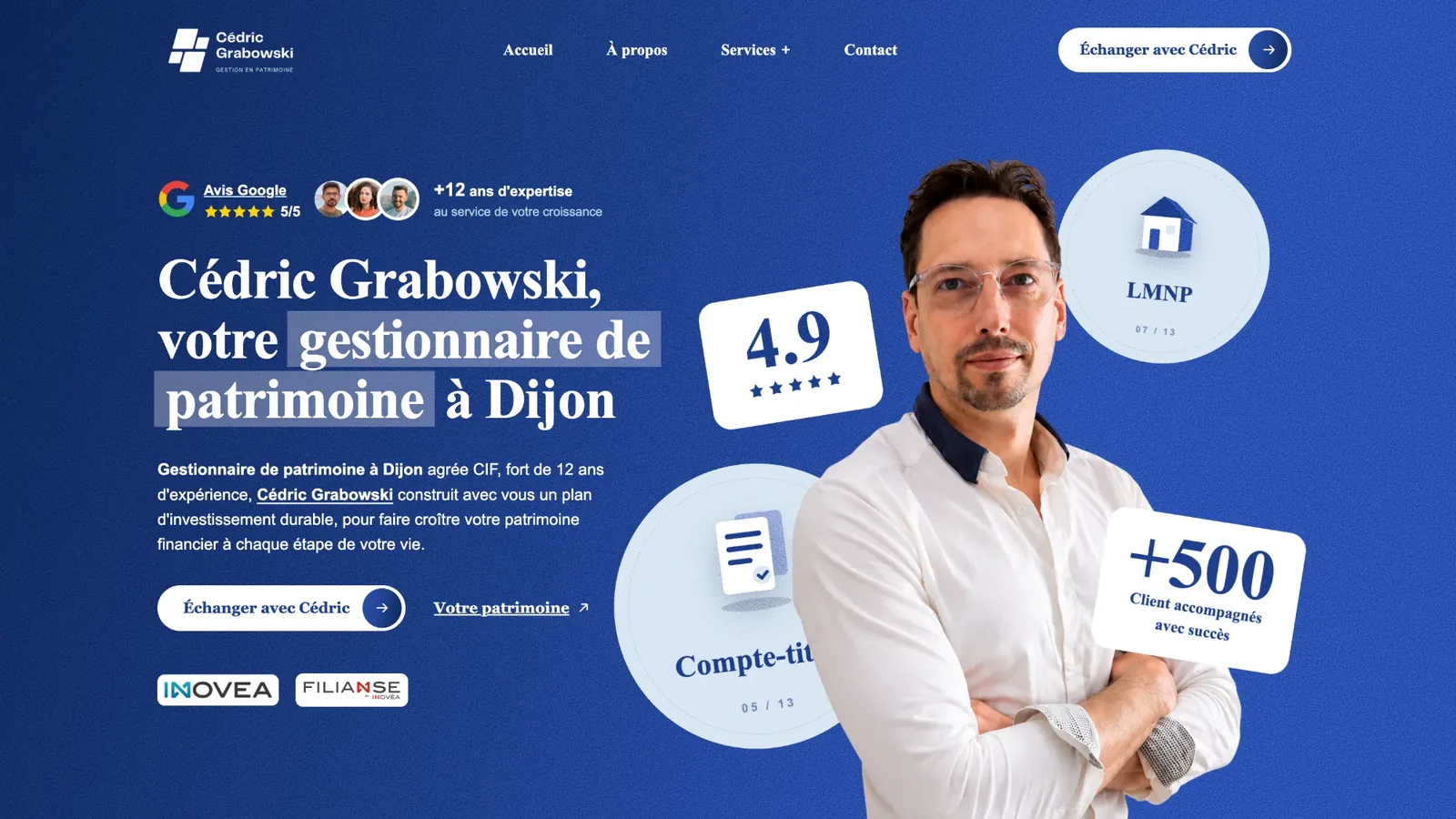 Nouvelle page d'accueil