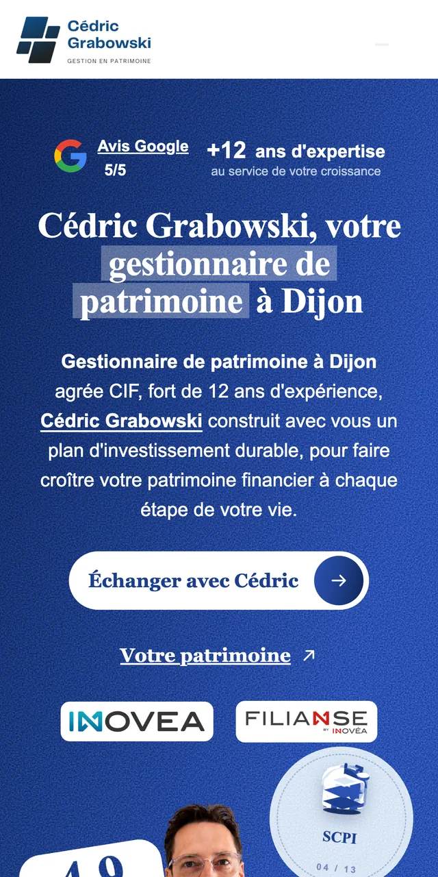 Cédric Grabowski sur téléphone