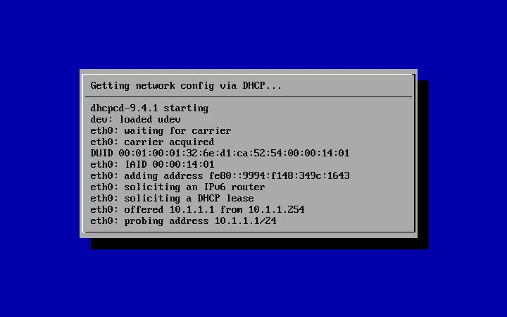 Provisioner getting the node’s network configuration
