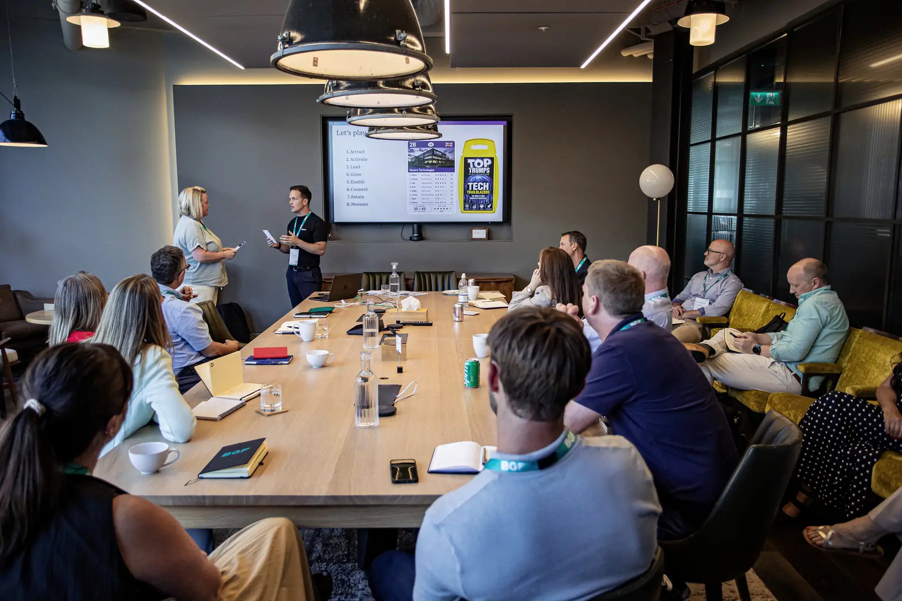 Ben Stocken leading a workshop with a group