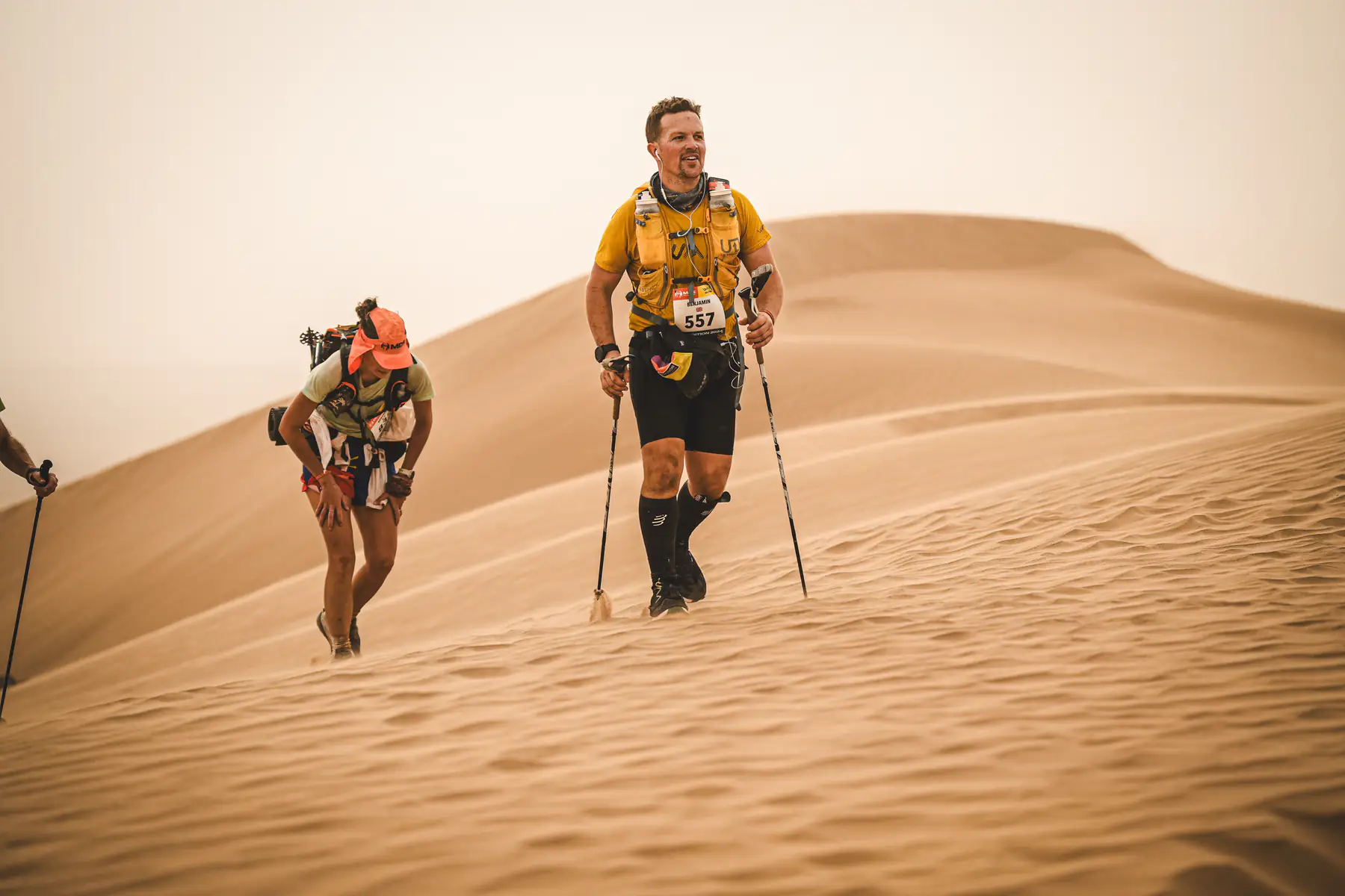 Ben Stocken competing in the Marathon des Sables