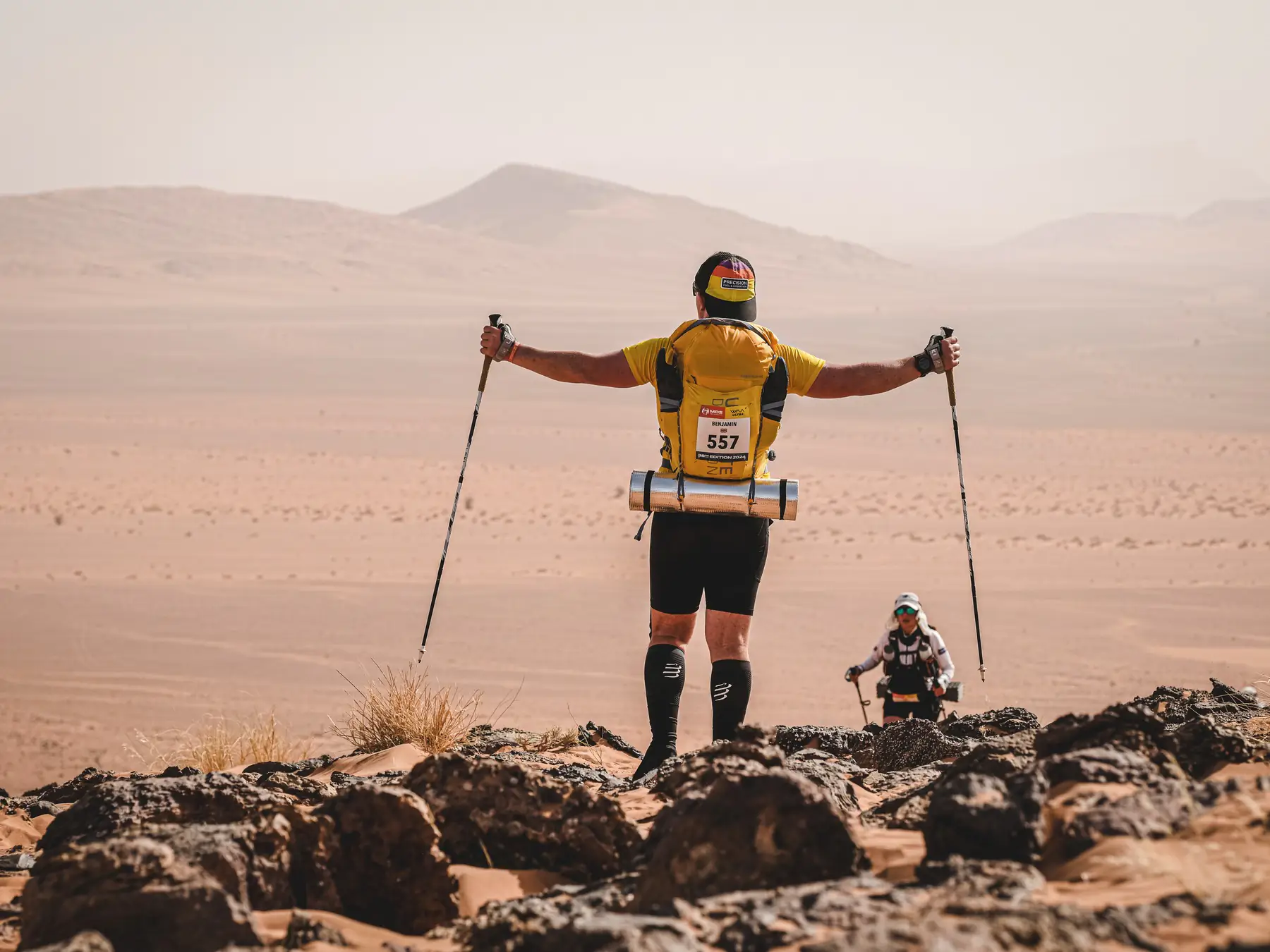 Ben Stocken competing in the Marathon des Sables