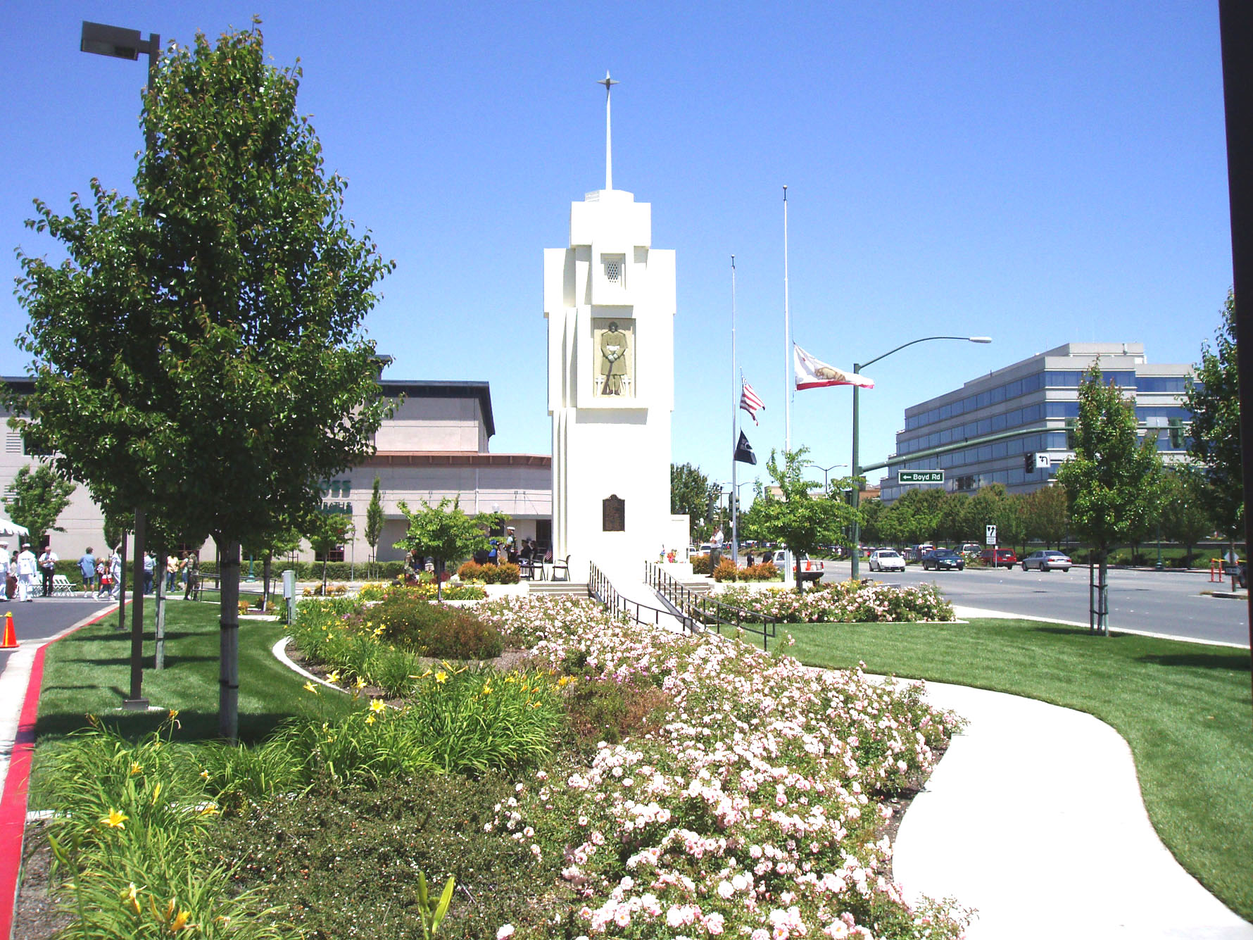 The Soldiers Memorial in Soldiers Memorial Park. Photo: Bill Larkins, CC BY-SA 2.0