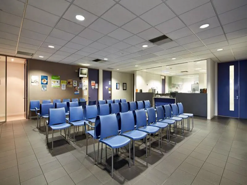 The waiting room at Langton Medical Centre