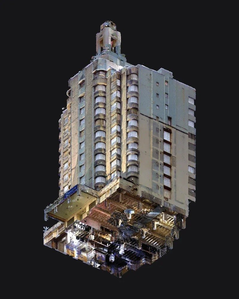 Tower point cloud, exterior