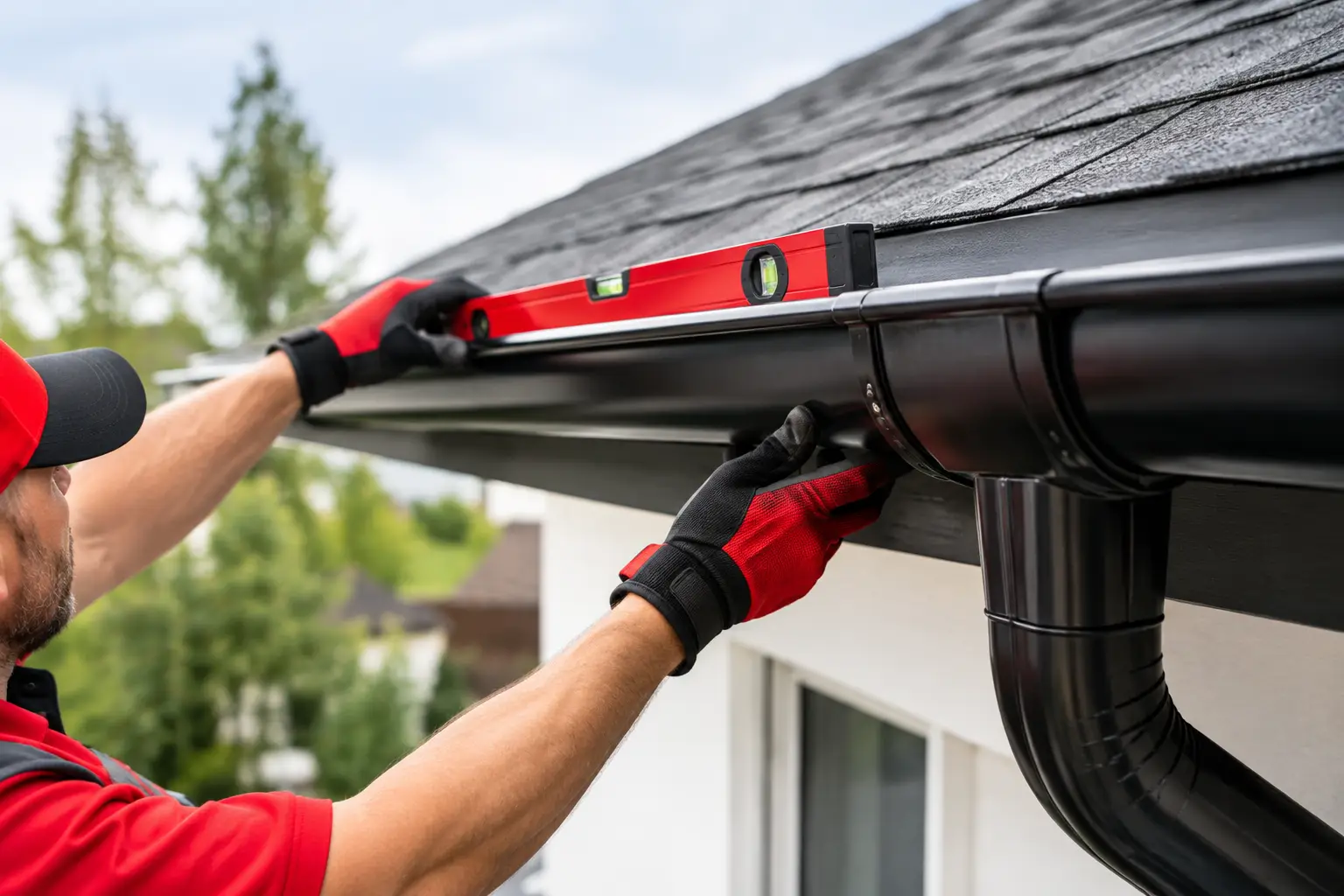 Gutter Slope Adjustment for Better Drainage - Salter Exteriors Roofing & Remodeling, Fort Worth TX