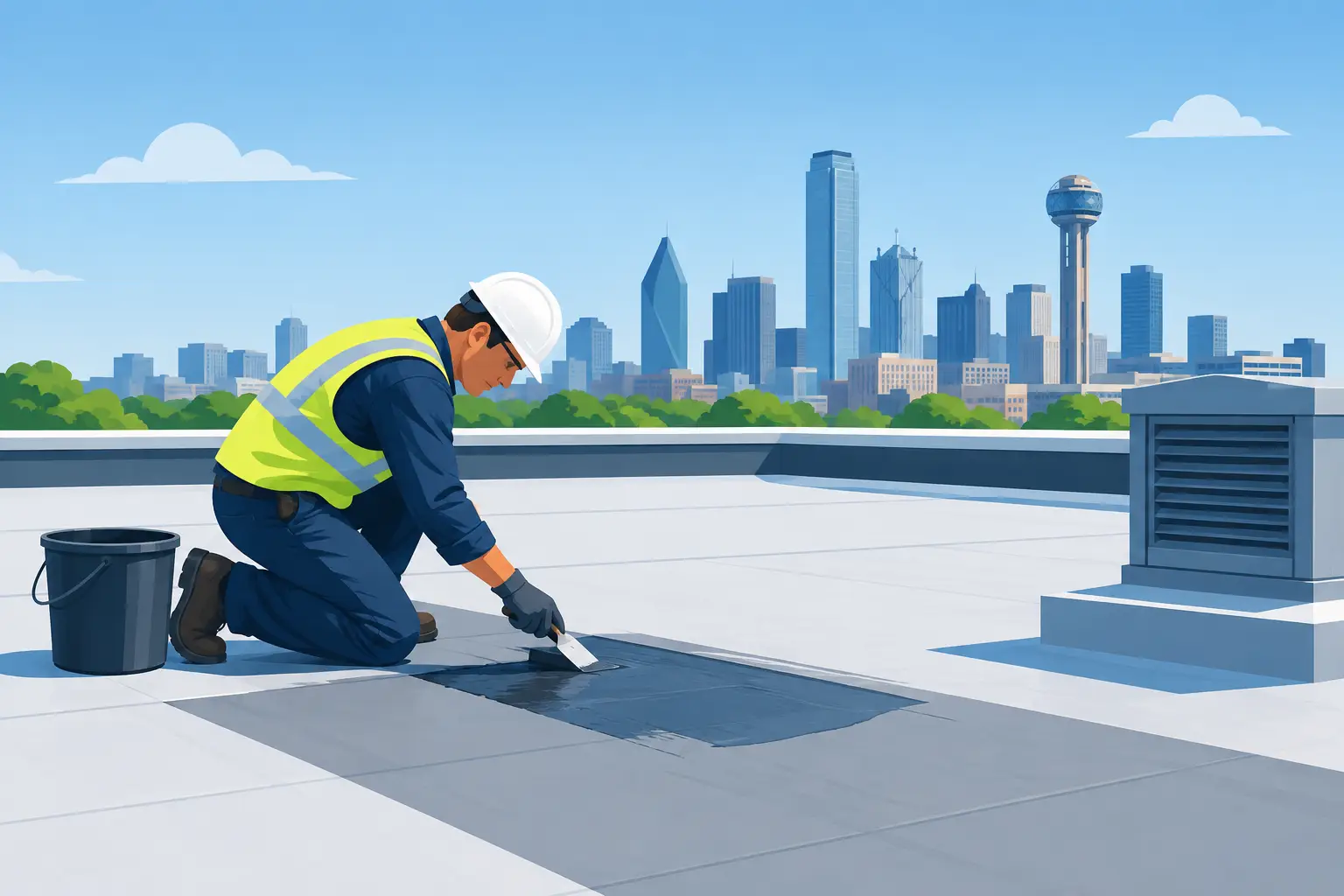 Commercial Roof Leak Repair in North Texas - Salter Exteriors Roofing & Remodeling, Fort Worth TX