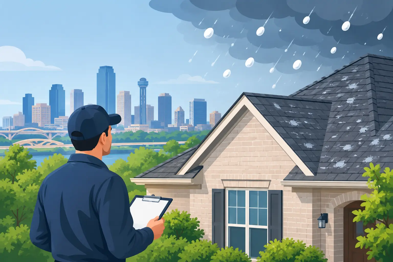 Hail Storm Roof Inspection Fort Worth Homeowners Need - Salter Exteriors Roofing & Remodeling, Fort Worth TX