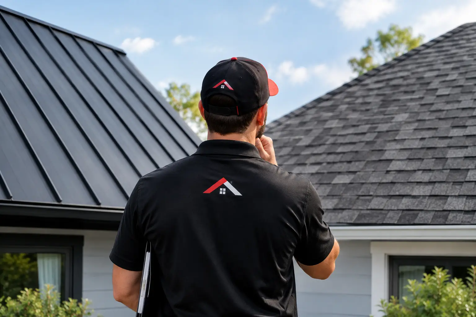 Standing seam metal roof versus asphalt shingles comparison - Salter Exteriors Roofing & Remodeling, Fort Worth TX