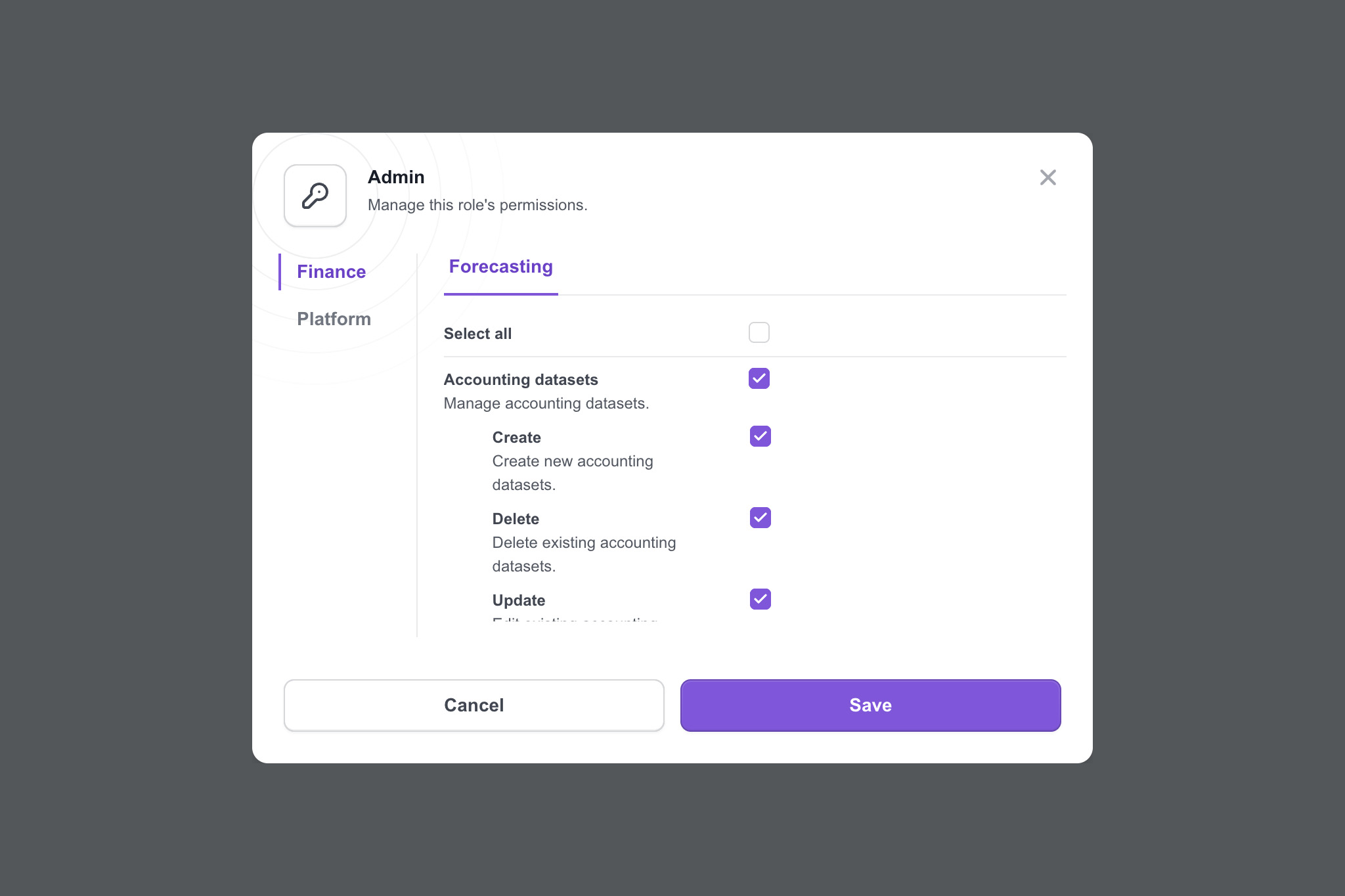 Dashboard mockup