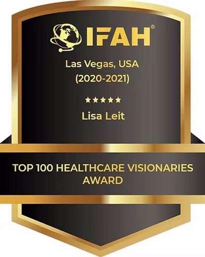 IFAH Top 100 Healthcare Visionaries award, Lisa Leit