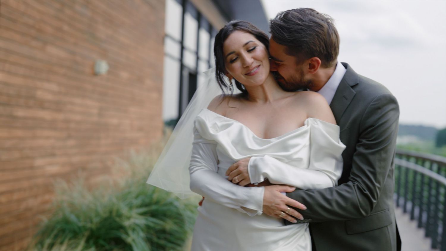 Bride and groom by Derek Lamar Films