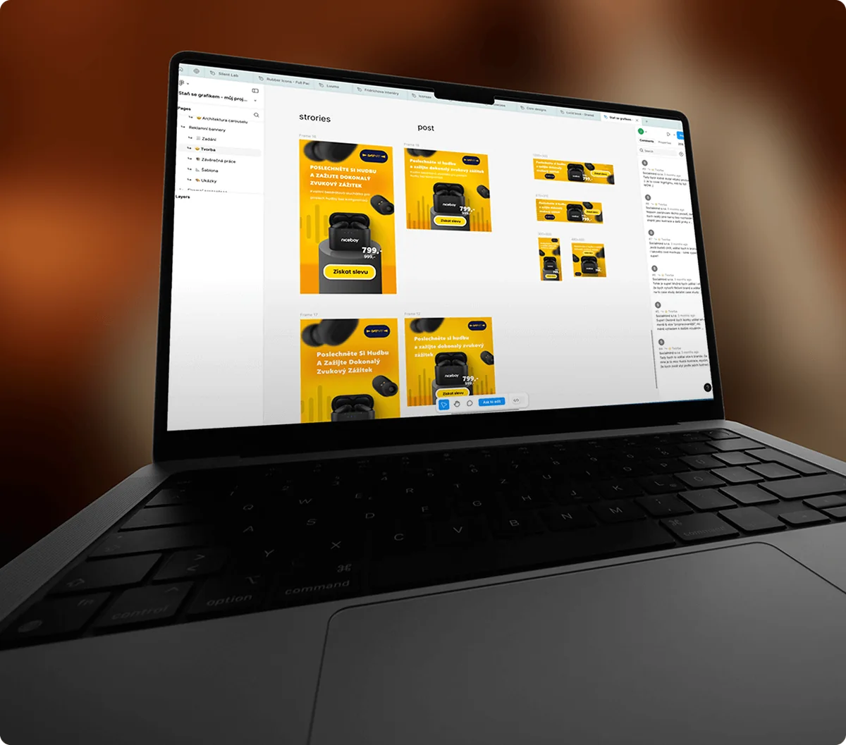 Praktický projekt na notebooku
