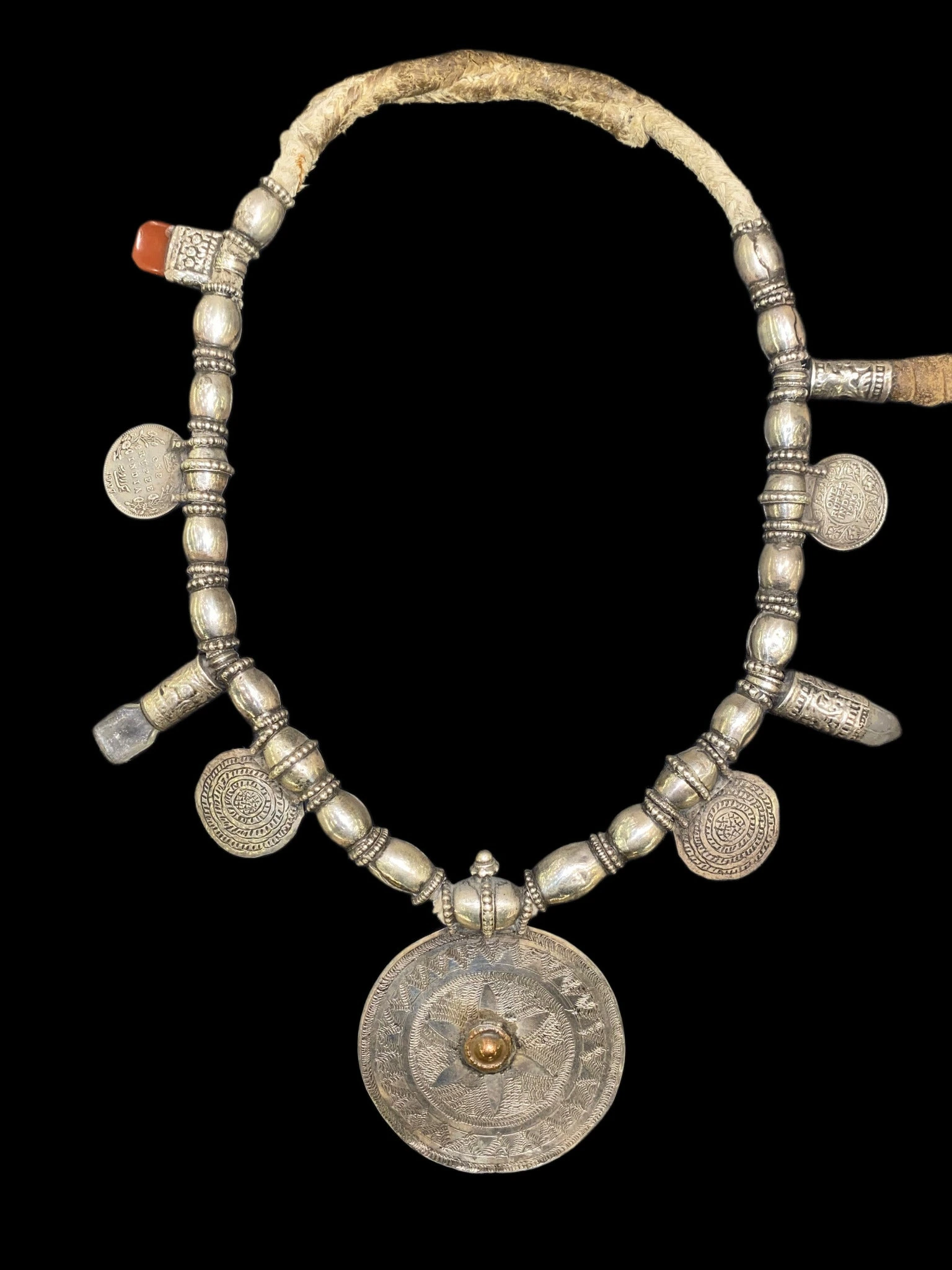 Omani ceremonial silver necklace from Objects from the East — AMR STUDIO