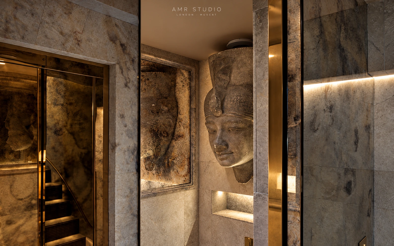 St James sculptural stone gallery — AMR STUDIO