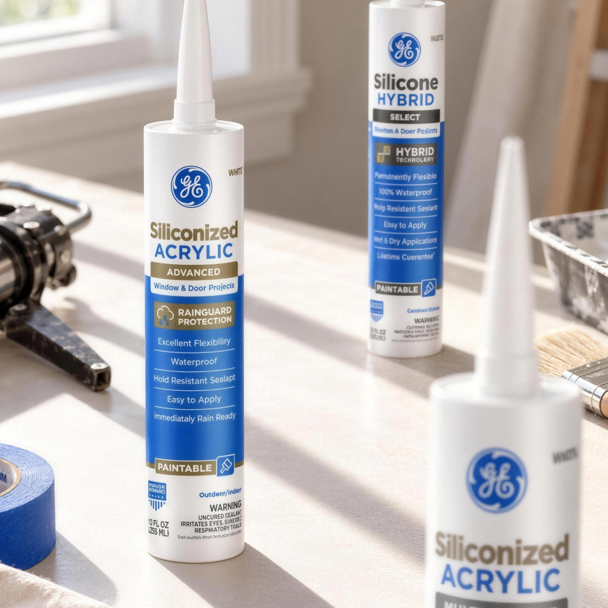 GE Silicones packaged product range