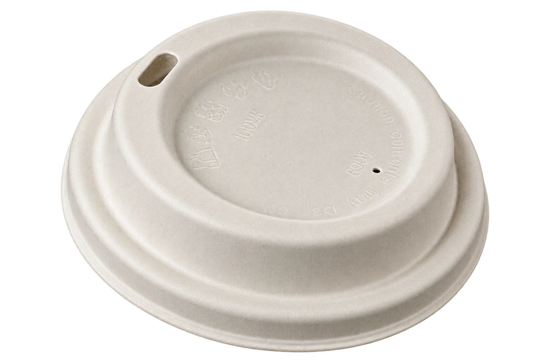 Sustainium moulded-fibre drinking lid