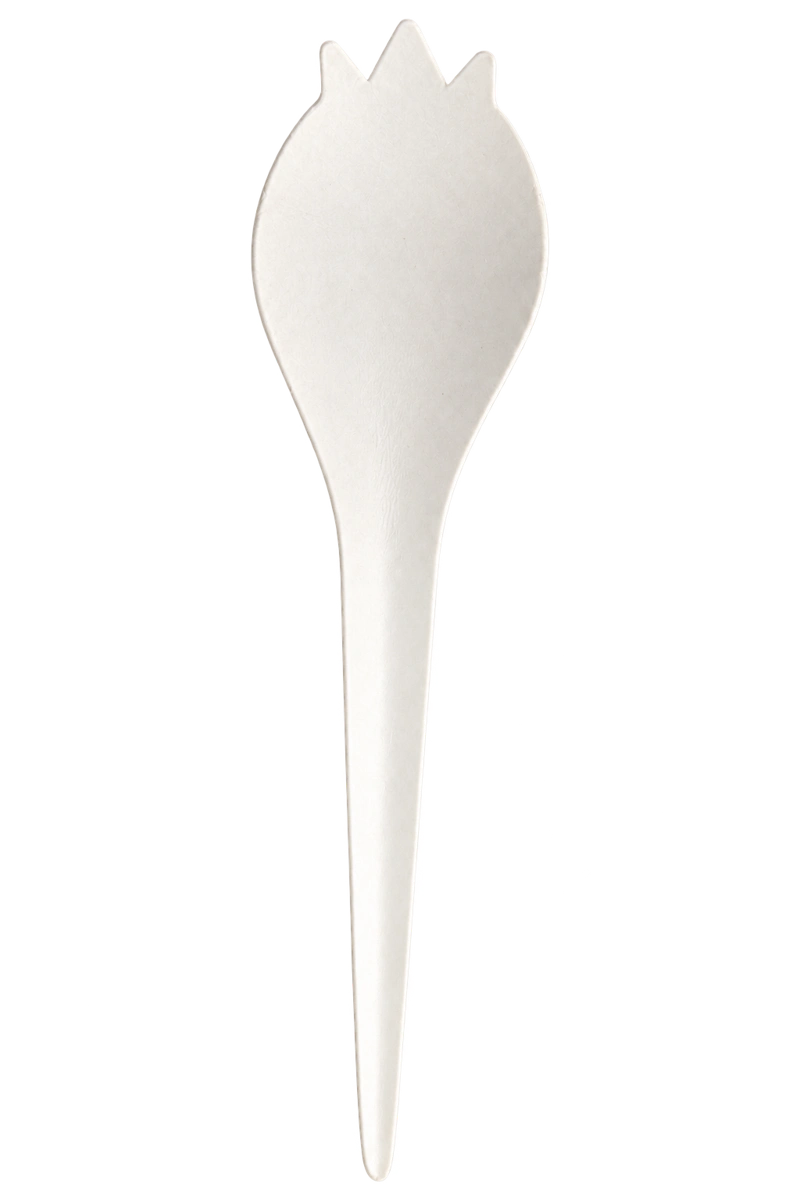 Sustainium three-tipped paper spork