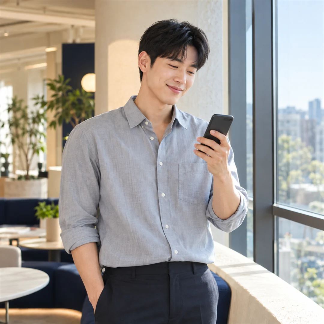 콘텐츠이용료현금화 정산을 마치고 안심하는 모습 24시 바로