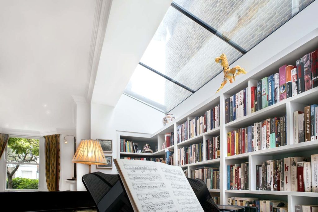 Small extension with skylight in Hammersmith