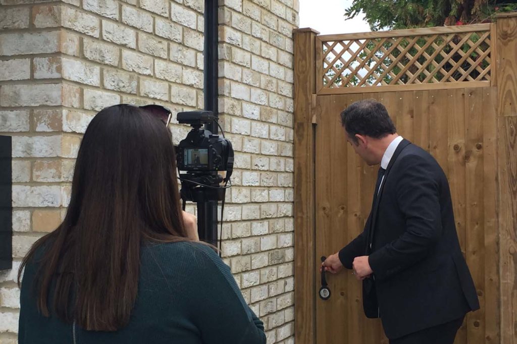 Metropolitan Police filming at a Kisiel Group project