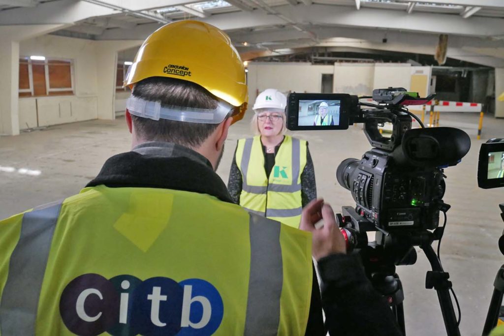 CITB filming at the Kisiel Group office