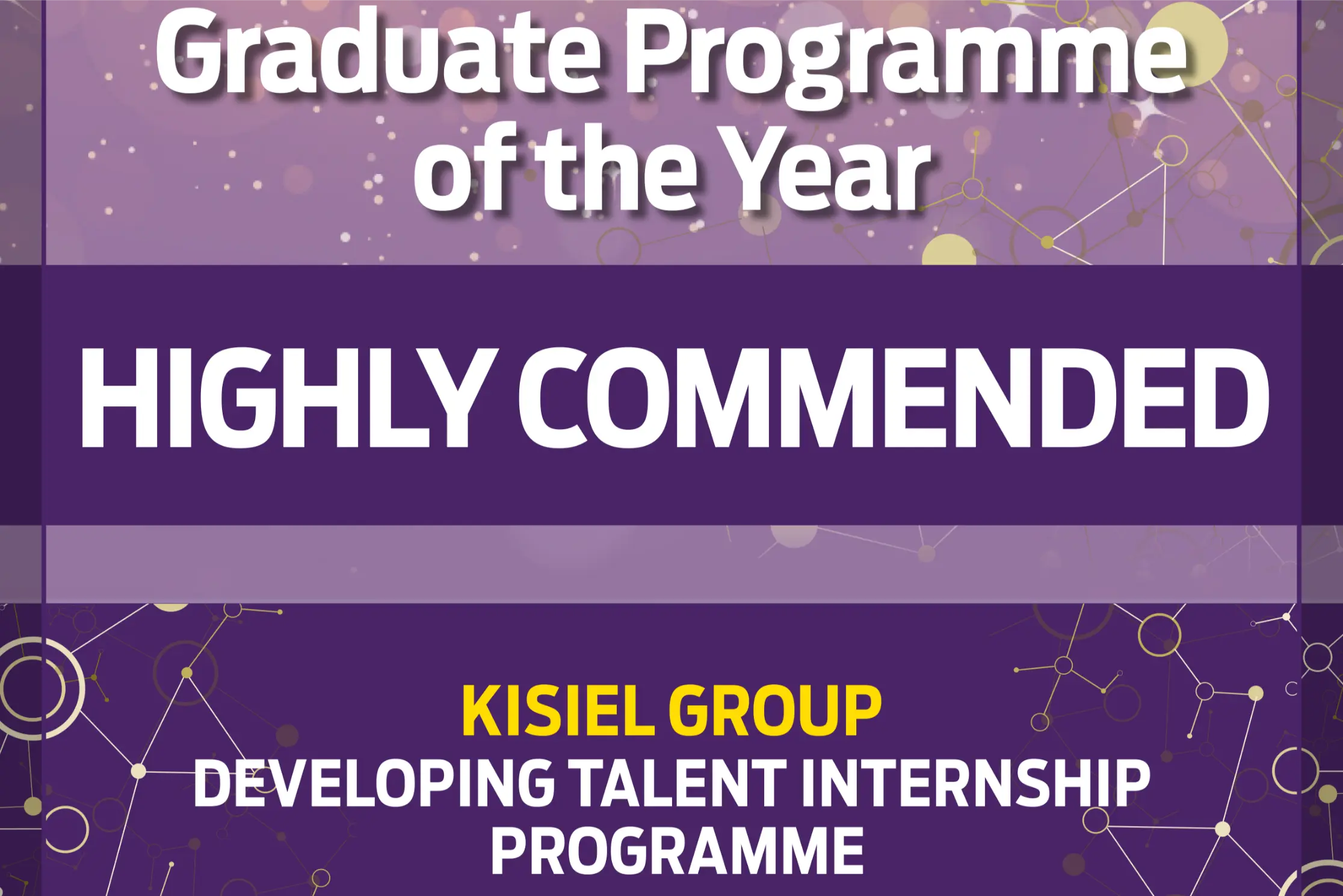 CN Workforce Awards Highly Commended certificate