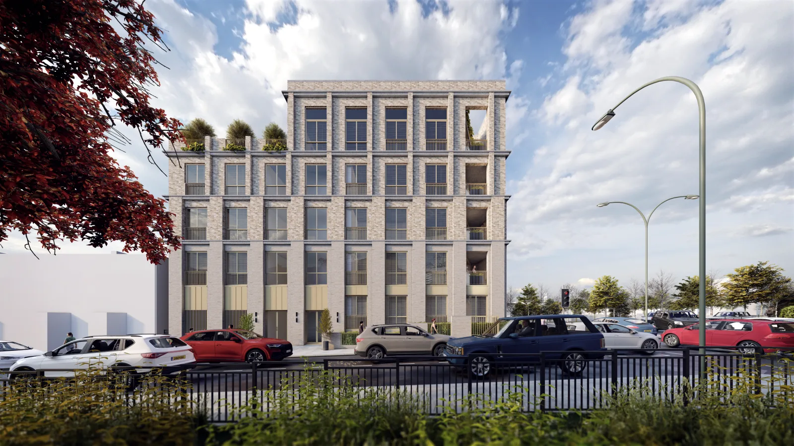 CGI of the approved five-storey, 9-home scheme in Poplar by Kisiel Group