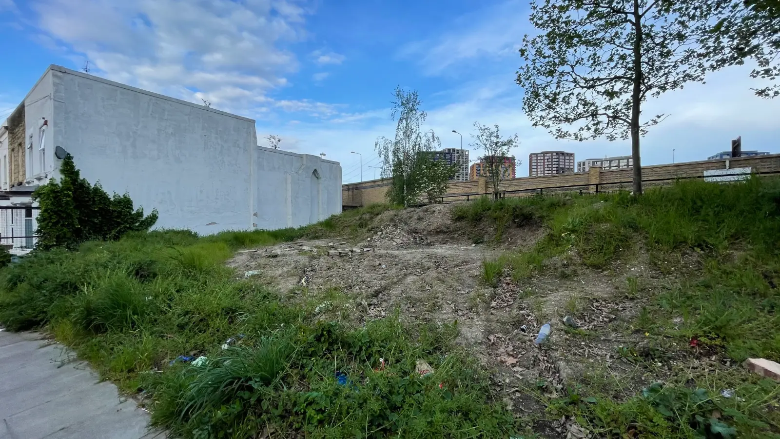 The Poplar site before development