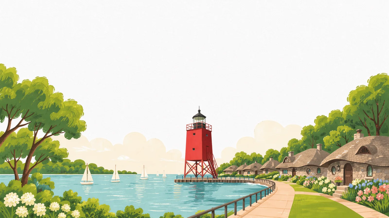 Illustration of Charlevoix, Michigan