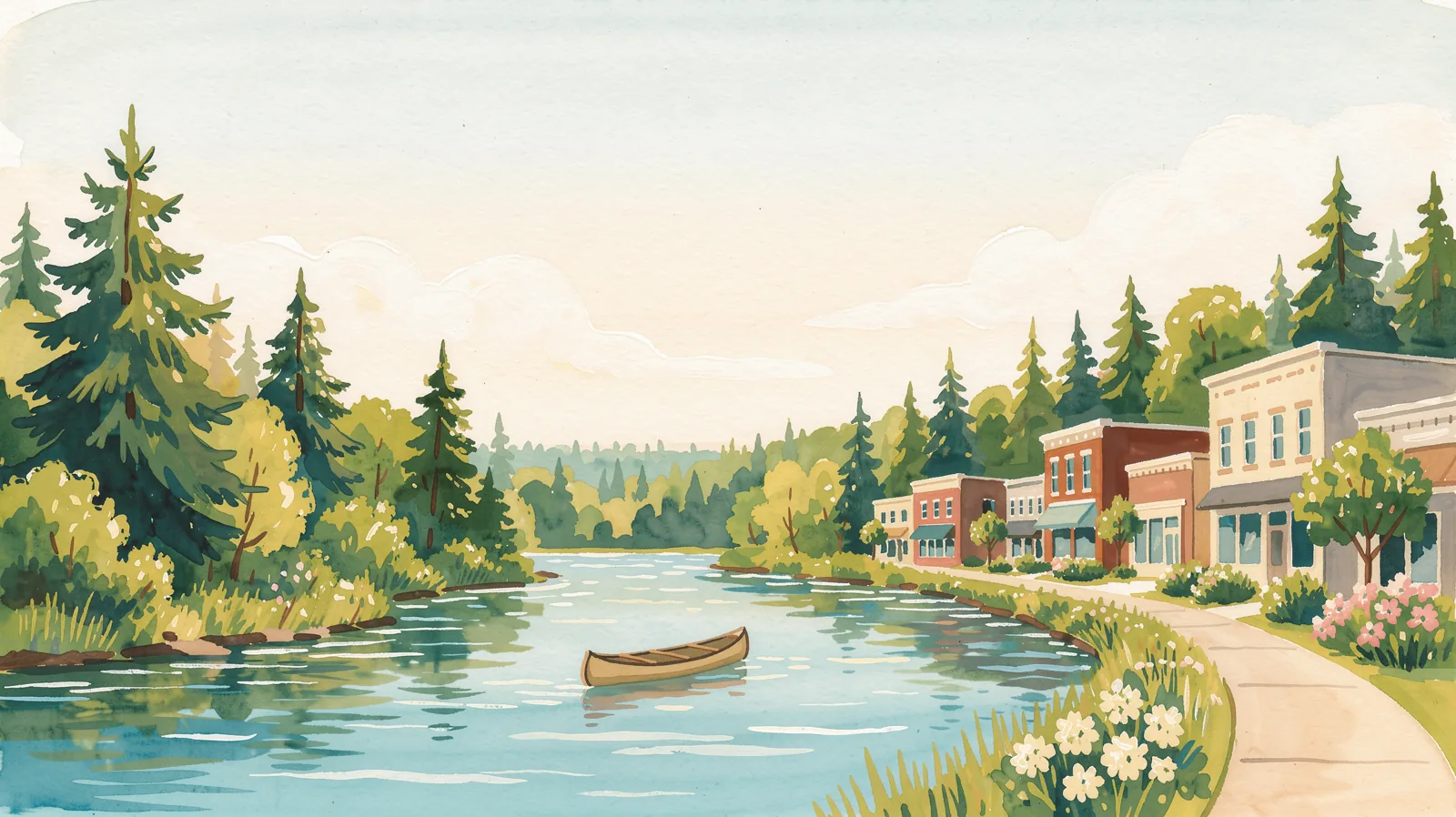 Illustration of Mio, Michigan