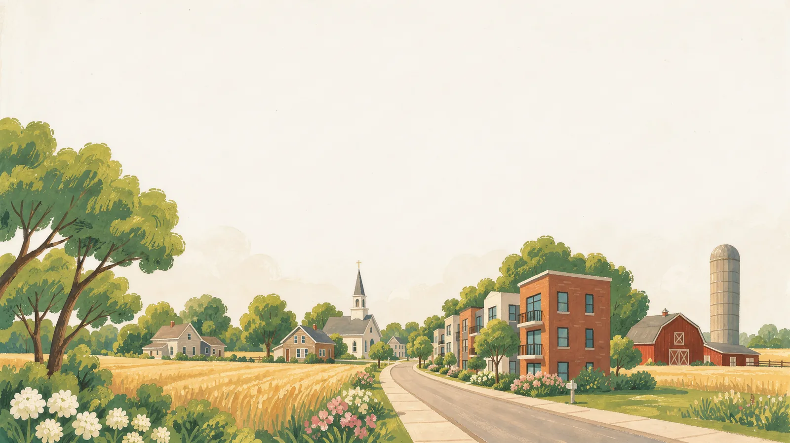 Illustration of Waldron, Michigan