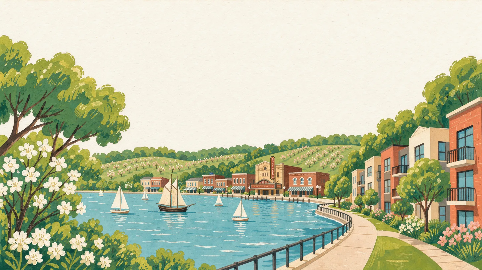 Illustration of Traverse City, Michigan