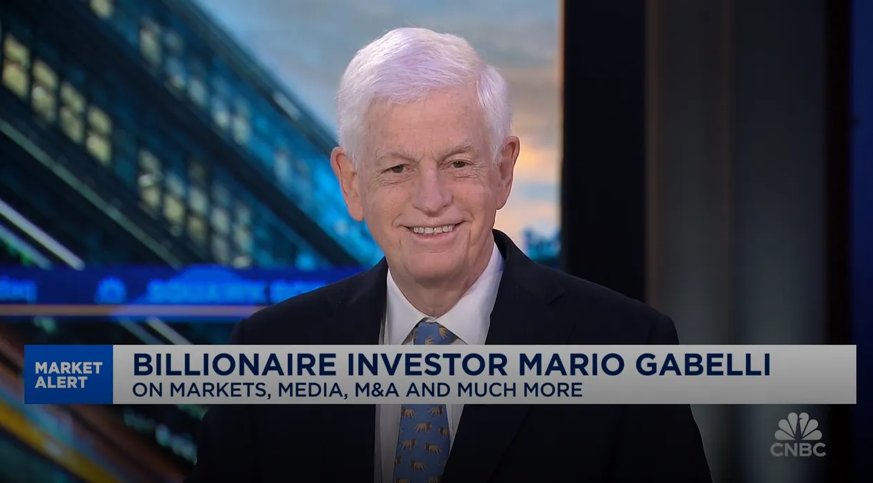 Mario Gabelli appearing on CNBC’s Squawk Box in January 2025